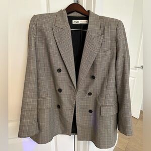 Zara plaid Blazer Sz XL